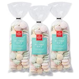 Hickory Farms Meltaway Mints - Pack of 3, 10 ounces each | Smooth and Creamy with Nonpareils, Great for the Holidays and Gifts