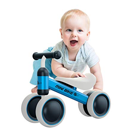 YGJT Baby Balance Bikes Bicycle Baby Walker Toys Rides for 1 Year Boys Girls 10 Months-24 Months Baby's First Bike First Birthday Gift Blue