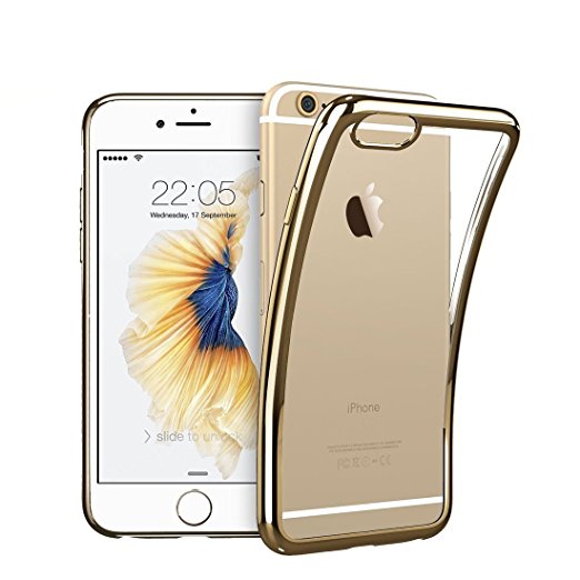 iPhone 7/ 7 plus Case, Kartice iphone7 Case Ultra Slim iphone 7 TPU Case Phone Cover Case for iphone 7 Anti-Shock Gel Rubber Thin Anti-Scratch Clear Cover Case For iPhone 7 /7Plus (2016) (Gold, 5.5)