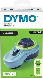 DYMO Étiqueteuse Junior Relief | Imprimante d'étiquettes 3D au design ABS ultra résistant