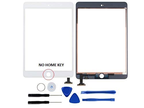 UBatteries Compatible LCD Touch Screen Digitizer Replacement for Apple iPad Mini 3 A1599 A1600 A1601 (Without Home Key)- MCPLCD-IPDM3-W - White