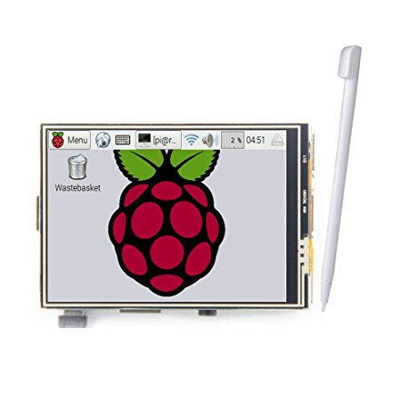 Smraza 3.5 Inch Resisitive Touch Screen TFT LCD Display 480x320 RGB Pixels with Installing Tutorials and SPI Interface for Raspberry Pi 3 B 2 Model B and RPi B