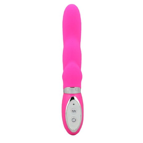 Bluelove 10-Frequency Female Vibrating Silent Waterproof G-Spot Stimulation Silica Gel Masturbation Vibrator, Sex Toy (Rose Red)
