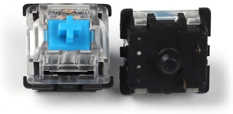 Gateron MX Switch 3 pin and 5 pin Transparent Case Black Red Green Brown Blue Clear Switches for Mechanical Keyboard Cherry MX Compatible