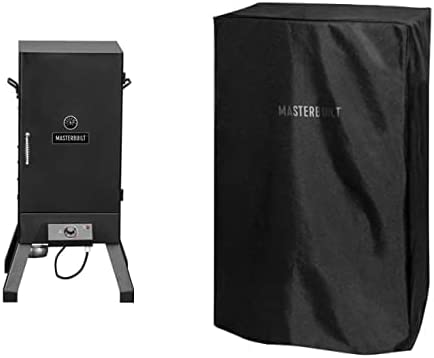 Masterbuilt 30 inch Analog Electric Smoker with 2 Racks   Cover Bundle