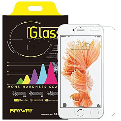 iPhone 6S Plus Screen Protector, Rayway iPhone 6 6S 7 Plus Best Glass Screen Protector (5.5 inch ONLY)[3D Touch Compatible- Tempered Glass] Ultra-clear 0.26mm Screen Case Protection 99% Touch Accurate (iPhone 6 6S 7 PLUS)