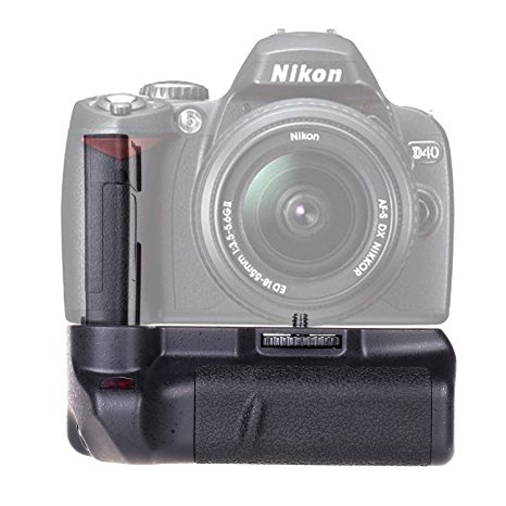 Battery Grip for Nikon D40 D40X D60 D3000 D5000, Yeeteem BG-2A Professional Battery Grip Holder Vertical Battery Grip for Nikon D40 D40X D60 D3000 D5000 Camera, Work with EN-EL9 Battery (BG-2A)