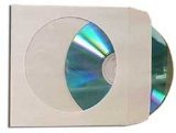 BestDuplicator CDSLV-100-WH 100 Paper CD sleeves with Window and Rear Flap