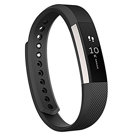 Fitbit Alta Fitness Tracker, Large (Silver/Black)