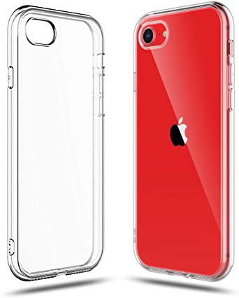 Shamo's Case for Apple iPhone SE 2020 2nd Generation, iPhone 8 and iPhone 7 Cover, 4.7-Inch, Shock Absorption TPU Rubber Gel Transparent Anti-Scratch Clear Back, HD Crystal Clear