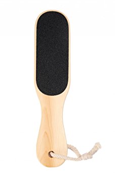 LOUISE MAELYS Dual Sided Wooden Foot Files Callus Remover Hard Skin Pedicure Rasp