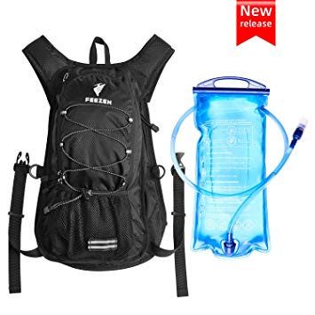 Feezen Insulated Hydration Backpack Pack with 2L BPA Free Bladder - Keeps Liquid Cool up to 4 Hours – for Running, Hiking, Cycling, Camping