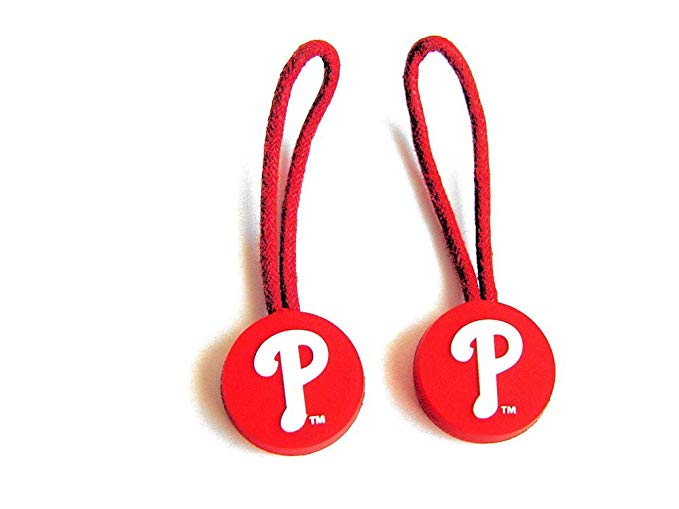 Philadelphia Phillies Zipper Pull Charm Tag Luggage Pet Id Set