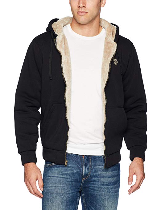 U.S. Polo Assn. Men's Fleece Sherpa Hoodie