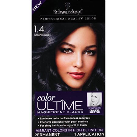 Schwarzkopf Color Ultime Hair Color Cream, 1.4 Sapphire Black