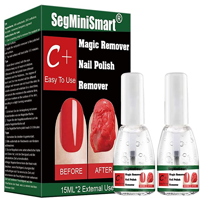 Magic Nail Polish Remover, Professional Soak-Off Gel Nail Polish Remover, Non-Irritating, Easily & Quickly Nail Polish Remover, Protect your nails