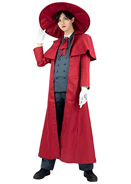 DAZCOS US Size Hellsing Alucard with Hat Cosplay Costume