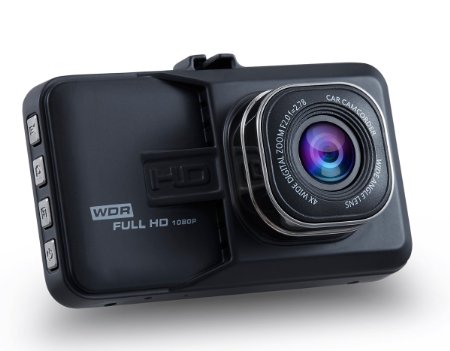 Dash Cam, CiBest® 170° Wide Angle [Car Cam] 1080P Novatek [Car Camera], with G-Sensor, HDMI interface 3.0 inch screen
