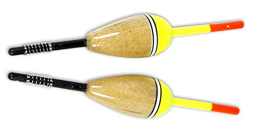 Eagle Claw Balsa Style Oval Fixed Float with 6-Inch Stem, 2 Piece