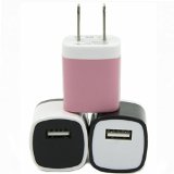 Eversame Bundle of 3 Colorful USB ACDC 10A Universal Travel Home Wall Charger Adapter for iPhone 66 PLUS5S iPod touch Samsung Galaxy Note 43 S54 HTC One M8 LG G3 Nokia and More-1 year Guarantee Black White Baby Pink