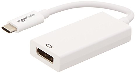 AmazonBasics USB 3.1 Type-C to DisplayPort Adapter - White