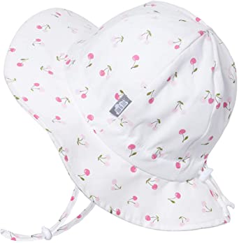 JAN & JUL Toddler Sun Hat, GRO-with-Me Adjustable Straps, 50 UPF Natural Cotton Protection