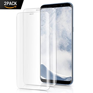 Emelon 2 Pack Tempered Glass Screen Protector for Samsung Galaxy S8 Plus(6.2'')