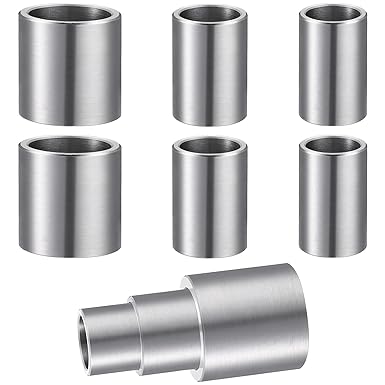 Hotop, 6 Pieces Thick Reducing Bushing Adapters Steel Reducer for Bench Grinding Sanding Wheels Id 12 Inch Od 58 Inch, 34 1 (1 Inch)