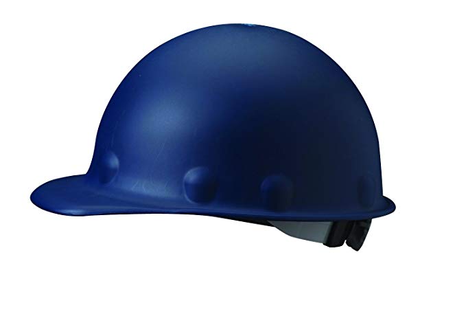 Fibre-Metal by Honeywell P2ARW71A000 Super Eight Ratchet Fiber Glass Cap Style Hard Hat, Blue