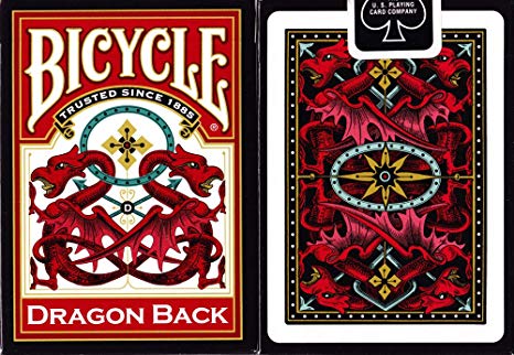 Bicycle Dragon Back Playing Cards (Colors May Vary)