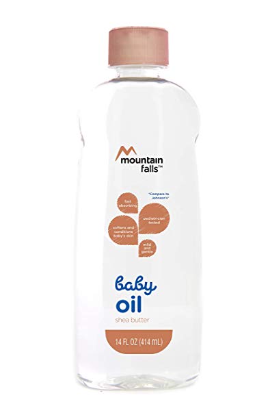 Mountain Falls Baby Oil, Shea Butter, 14 Fluid Ounce