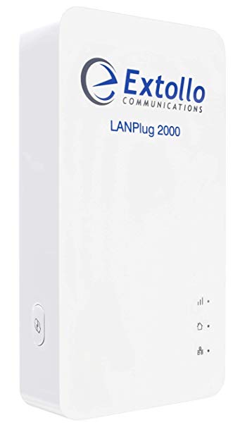 Extollo Ethernet Powerline LANPlug 2000 G.hn MIMO (Single Unit)