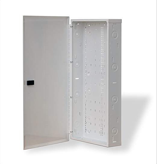 Benner-Nawman 14284-MMH Structured Wiring Cabinets, 14-1/4-Inch X 28-Inch X 4-Inch, White