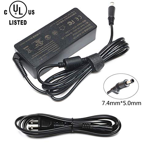 [UL Listed] DJW AC Power Adapter Charger for Dell 6TM1C DA65NM111-00 HA65NM130 09RN2C 0HN662 0TR82J 1XRN1 6TFFF 9RN2C A065R039L AA65NM121 CN-0928G4 CN-0K9TGR DA65NS3-00 FA45NE1-00(19.5V, 3.34A)