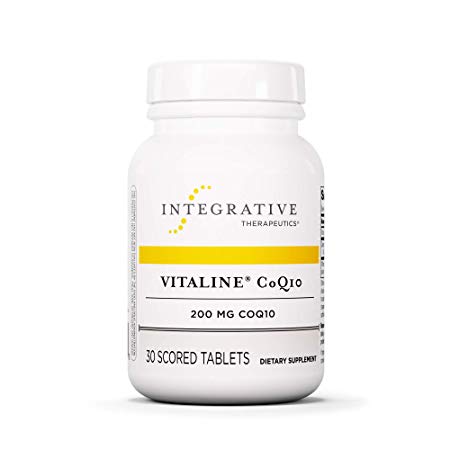 Integrative Therapeutics - Vitaline CoQ10 - 200 mg CoQ10 - Supports Heart & Brain Health - 30 Scored Tablets