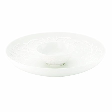 Lenox Opal Innocence Carved 12-Inch Chip and Dip