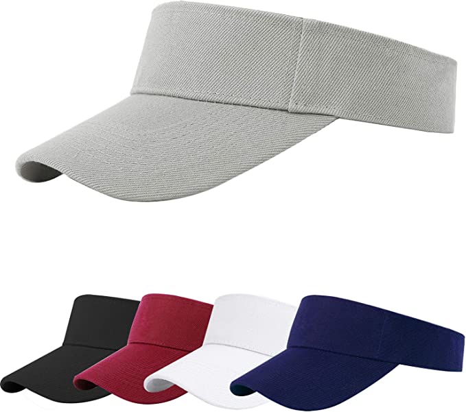 Cooraby Sports Sun Visor Hats Adjustable Sun Visor Caps for Women and Men