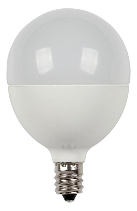 Westinghouse 0513120 60W Equivalent G16 1/2 Dimmable Warm White LED Energy Star Light Bulb with Candelabra Base (4 Pack)