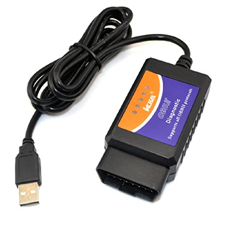 iKKEGOL V1.5 USB Interface OBDII OBD2 Diagnostic Car Auto Scanner Tool Cable Scan