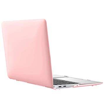 MoKo MacBook Air 13 Inch Case 2018 Model A1932, Slim PC Hard Shell Protective Cover Snap on Matte Frosted Case Compatible with Apple New MacBook Air 13 2018 with Retina Display - Pink