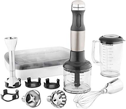 KitchenAid KHB2561ACS Architect Series 5-Speed Hand Blender - Coco Silver