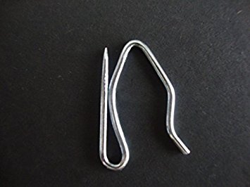 1" Lightweight Pin-on Hooks, Zinc Plated, from KIRSCH, BAG of 100