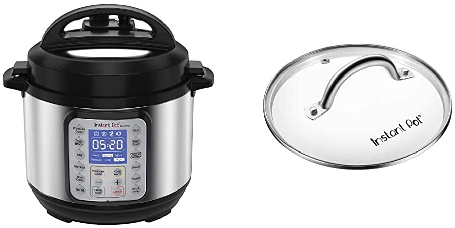 Instant Pot Duo Plus Mini 3 Quart 9-in-1 Electric Pressure Cooker, 15 One-Touch Programs & Tempered Glass Lid, Clear 7.6 Inch, Mini 3 Quart