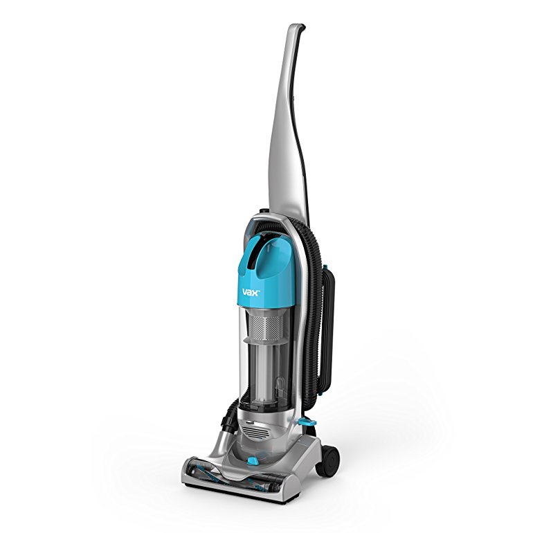 Vax UCNBAWP1 Power Nano Bagless Upright Vacuum Cleaner, 2 Litre, 850 W, Grey/Blue