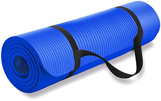 FIT FOUR ® Yoga MAT for Men and Women with 6-MM Anti-Slip, Light Weight, Extra Large Made by EVA Quality for Men & Women Gym Workout and Yoga Exercise with Shoulder Strap (Qnty-1 Pcs)