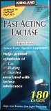 Kirkland Signature Fast Acting Lactase Natural Dairy Digestive Supplement 180-Count Caplets