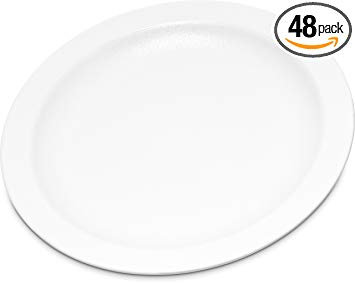 Carlisle PCD20602 Long-Life Polycarbonate Pie Plates, 6.5", White (Pack of 48)