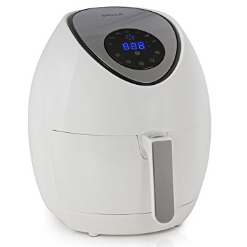 Della Electric Air Fryer with Touch Screen Technology, Detachable Basket - 3.2 QT, 1400W, White