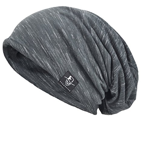 VECRY Men Slouch Hollow Beanie Thin Summer Cap skullcap