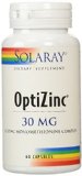 Solaray Optizinc Supplement 30 mg 60 Count